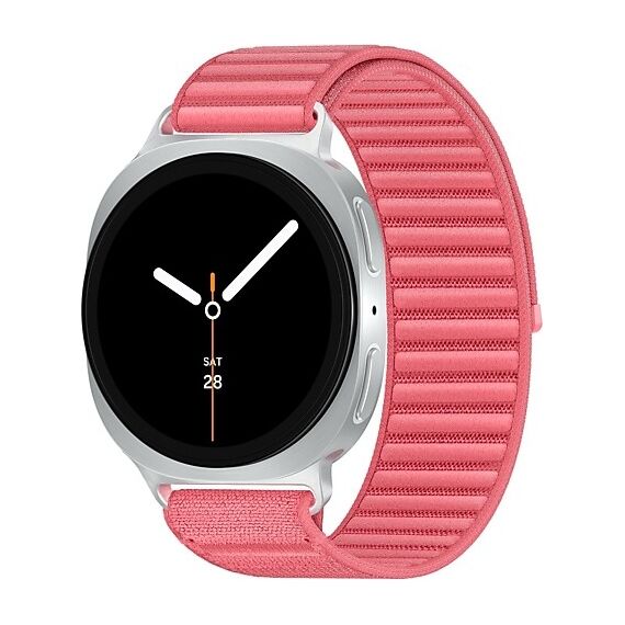 Galaxy Watch8 | 40 мм | Silver | Fabric/Red | S/M, Размер ремешка : S/M, Тип ремешка : Fabric, Размер корпуса : 40 мм, Подключение часов : Bluetooth / Wi-Fi, Цвет ремешка: Red, Цвет: Silver